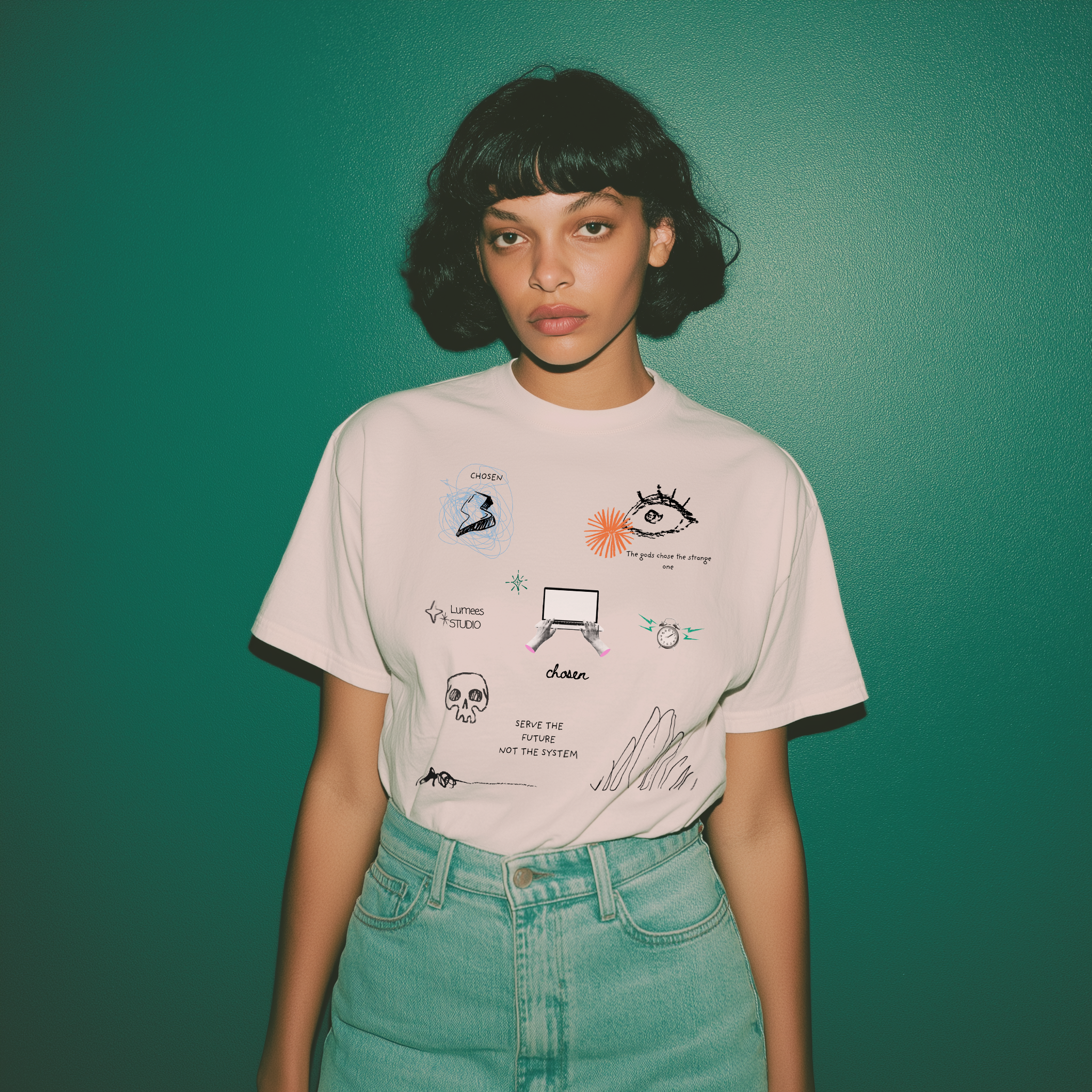 Aquarius & Ganymede — Serve the Future T-shirt