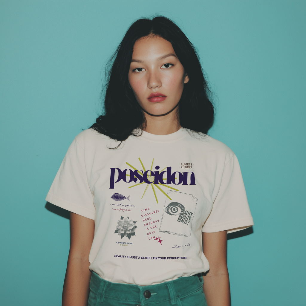 Pisces X Poseidon — REALITY IS JUST A GLITCH Tshirt