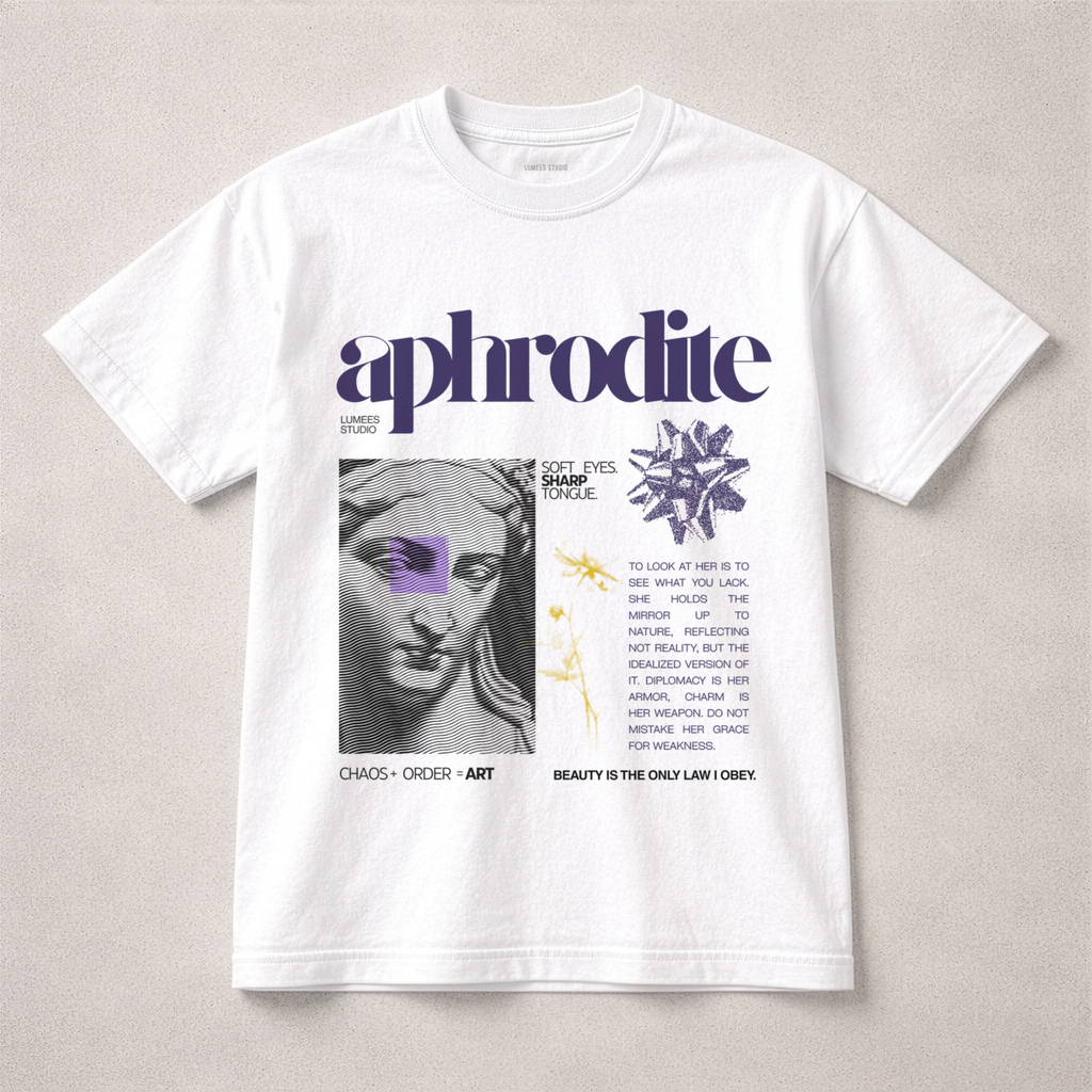 Libra X Aphrodite — Soft Eyes. Sharp Tongue Tshirt